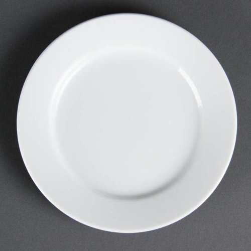  Olympia Assiette en porcelaine blanche / 16,5 cm / 12 pièces 