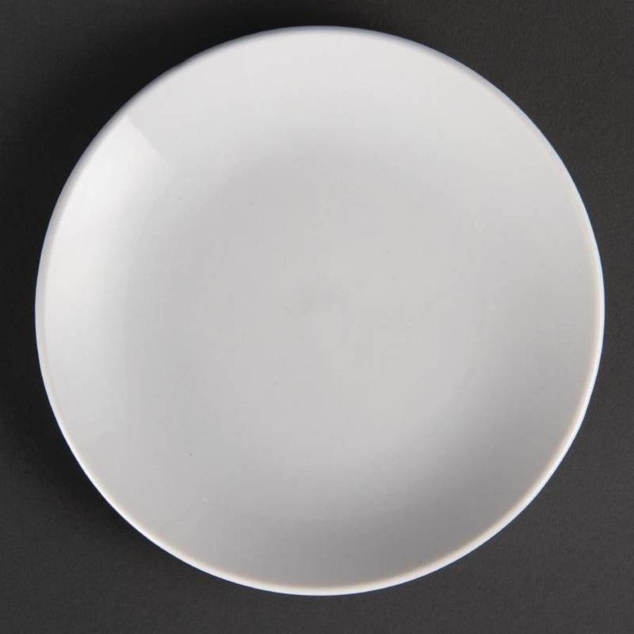 Assiette blanche ronde en céramique 10 pouces – Pilimpikou