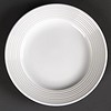 Olympia  Assiette plate en porcelaine avec bord large 15 cm (pièces 12)