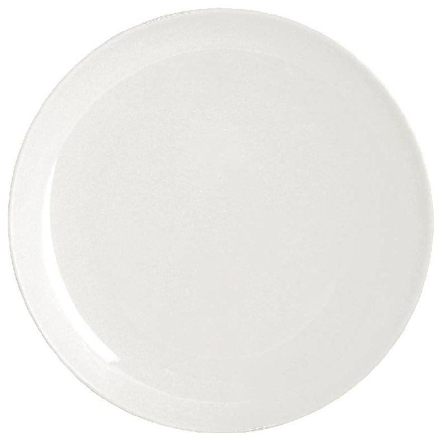 Assiette ronde en porcelaine blanche 26 cm (4 pièces)