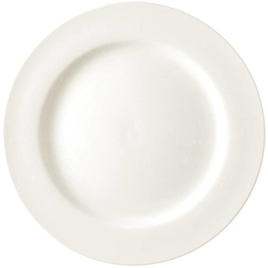 Assiettes traiteur porcelaine blanche 23 cm (pièces 6)