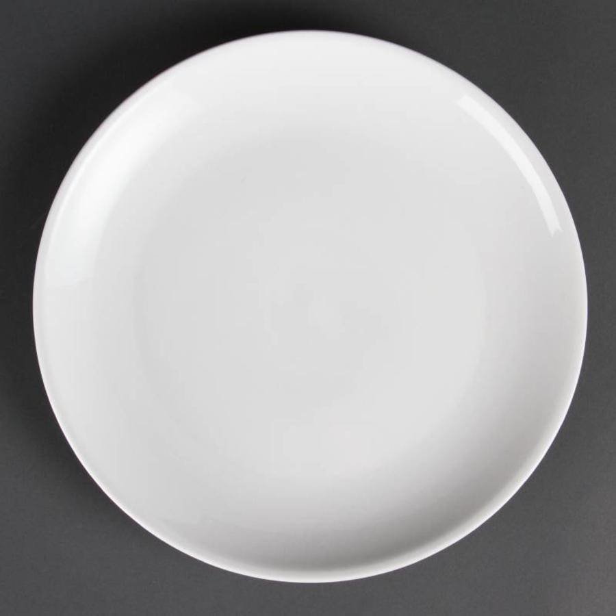 Assiette ronde en porcelaine blanche 28 cm (6 pièces)