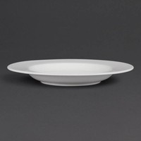 Assiette à pâtes porcelaine blanche 31 cm (4 pièces)