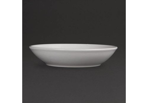 Olympia Assiettes rondes blanches porcelaine 20,5 cm (6 pièces) 