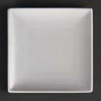 Assiette plate carrée blanche 14 cm (lot de 12)