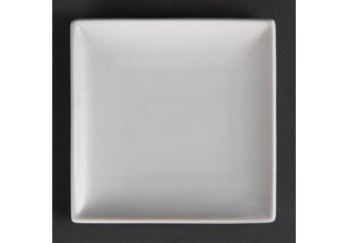  Olympia Assiette plate carrée blanche 14 cm (lot de 12) 