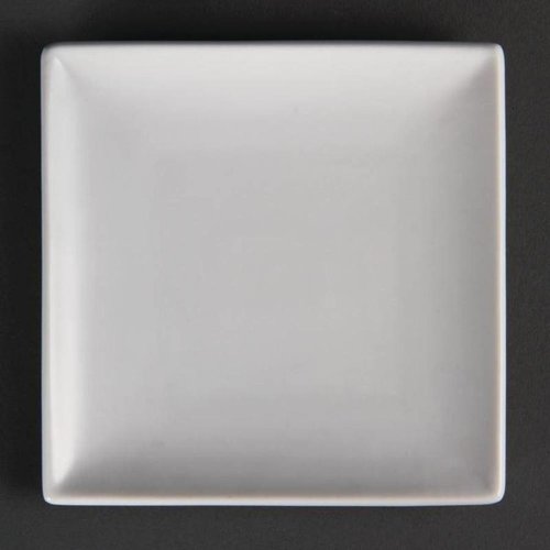  Olympia Assiette plate carrée blanche 14 cm (lot de 12) 