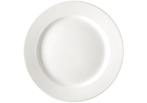  Olympia Restauration assiette plate blanche 25 cm (pièces 12) 