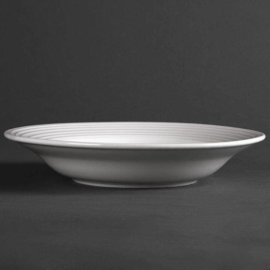 Assiette à pâtes porcelaine 23 cm (morceaux 12)