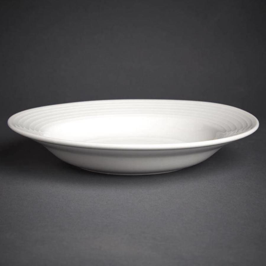 Assiette à pâtes porcelaine 23 cm (morceaux 12)