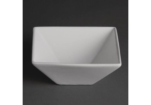 Olympia assiette carrée en porcelaine blanche 17 cm ( 12 pièces) 