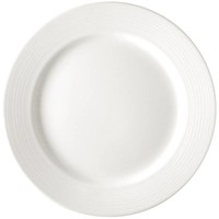 Assiette ronde en porcelaine blanche 25 cm (pièces 12)