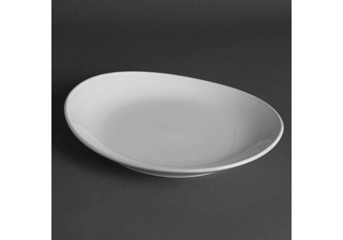  Olympia Plateau en porcelaine blanc 31 cm (6 pièces) 