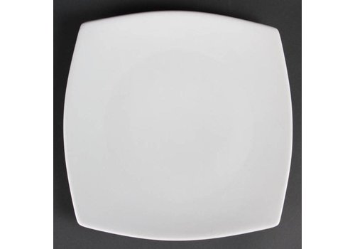  Olympia Assiettes plates en porcelaine blanche 27 cm (6 pièces) 