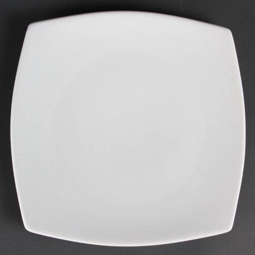  Olympia Assiettes plates en porcelaine blanche 27 cm (6 pièces) 