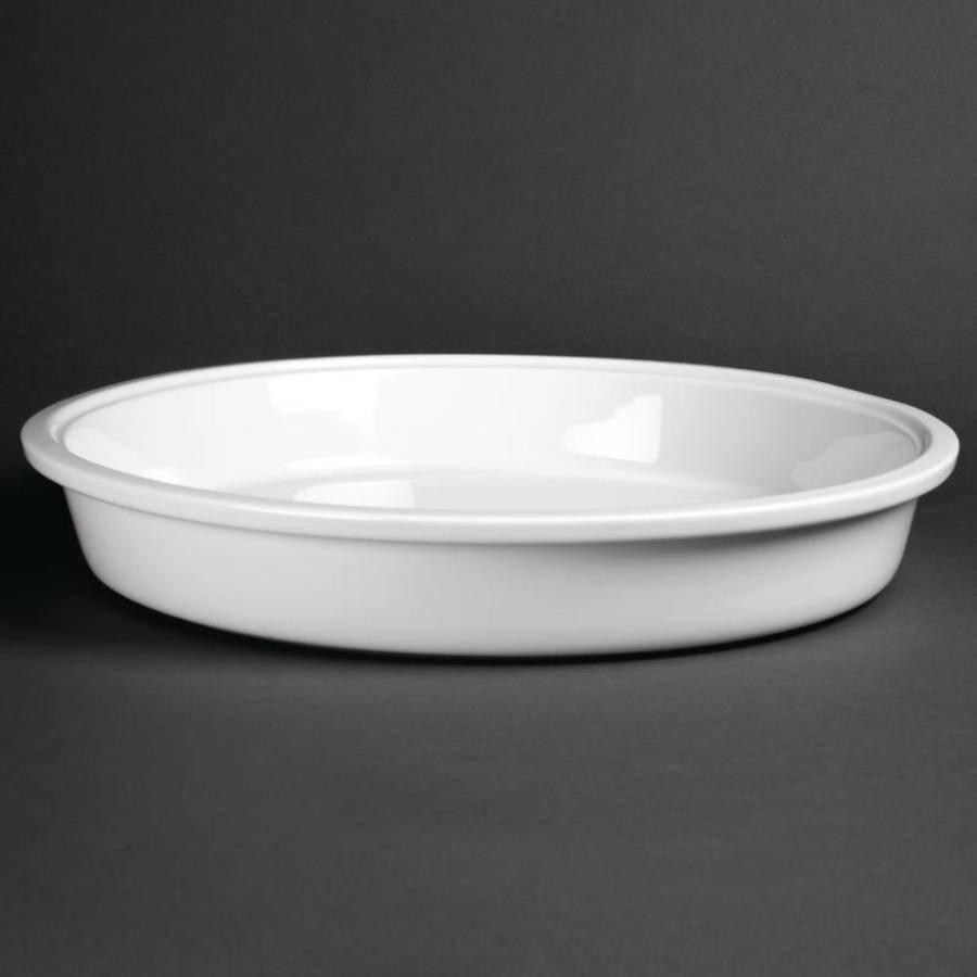 Assiettes rondes blanches de luxe (1 pièce)