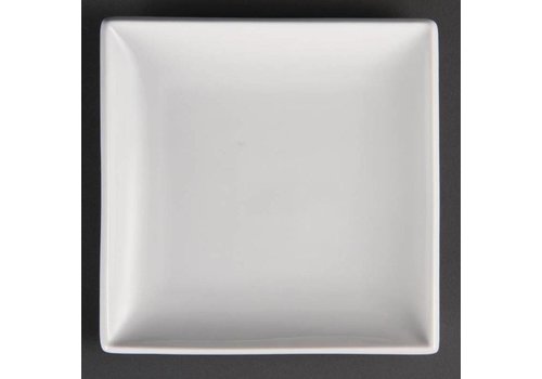  Olympia Assiettes en porcelaine carrées de luxe 29,5 cm (pièces 6) 