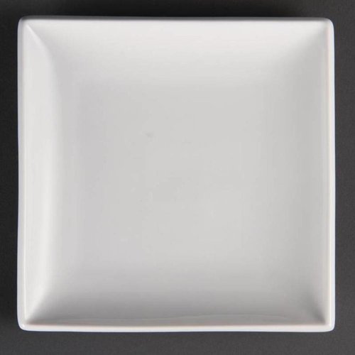  Olympia Assiettes en porcelaine carrées de luxe 29,5 cm (pièces 6) 