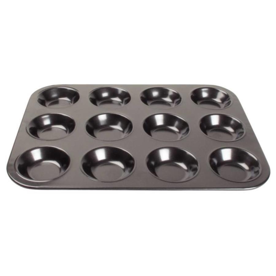 Plaque antiadhésive de mini moules à muffins| 12 Forme