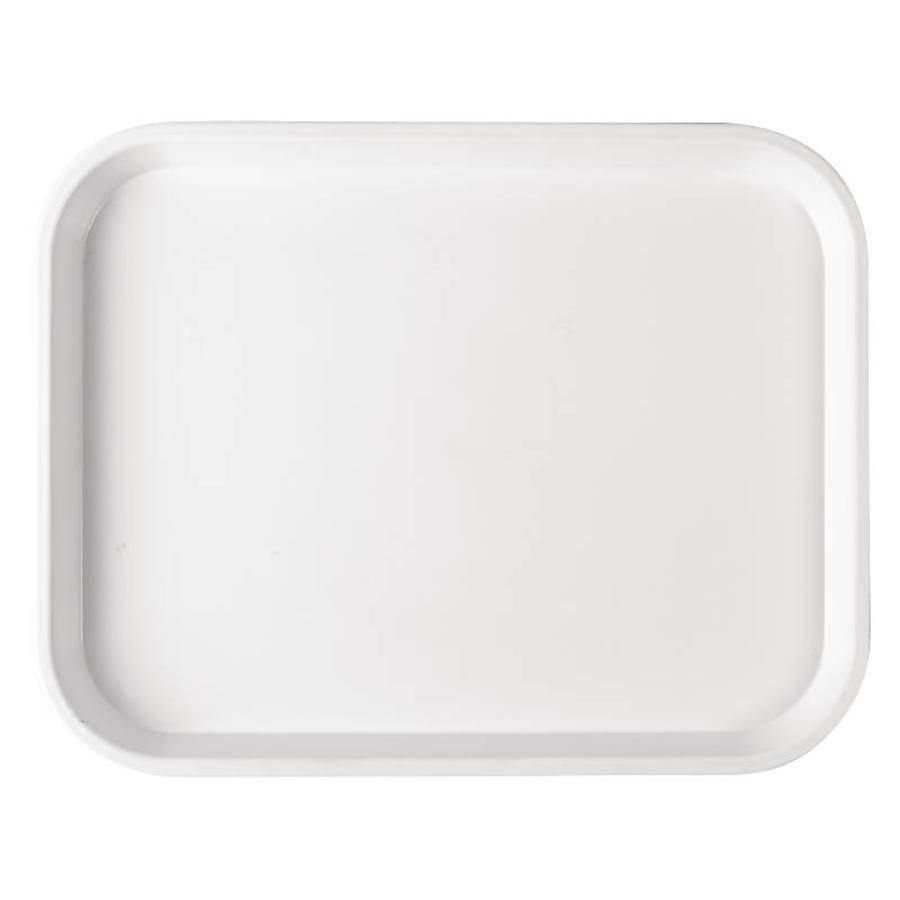 Plateau de service en plastique blanc | 5 Formats