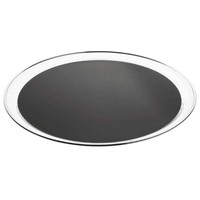 Plateau rond antidérapant | Acier inoxydable | 35,5 cm