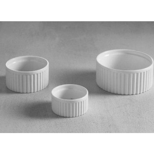  Hendi Ramequin cannelés blanc | porcelaine | 6 pieces 