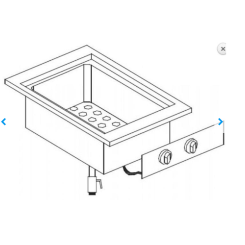  Combisteel Element de Bain-Marie | +30/+90°C | 2 kW 