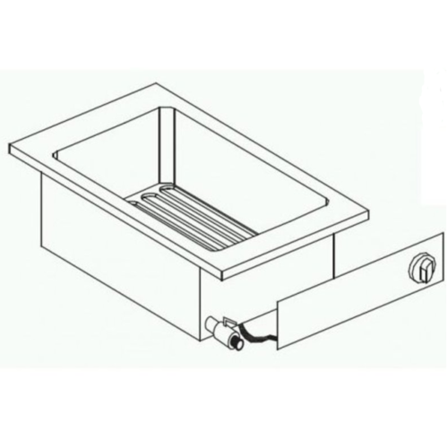  Combisteel Friteuse Electrique | Robinet de Vidange | 10 Litres | 7,25 kW 