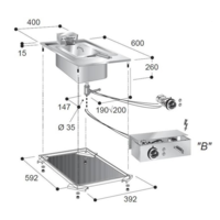 Friteuse Electrique | Robinet de Vidange | 10 Litres | 7,25 kW