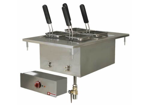  ProChef Cuiseur à Pâtes Electrique encastrable | Inox | 20 Litres | 400V/6kW 