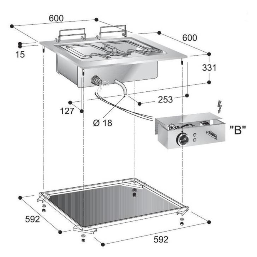 Cuiseur à Pâtes Electrique | 28 Litres | 9 kW