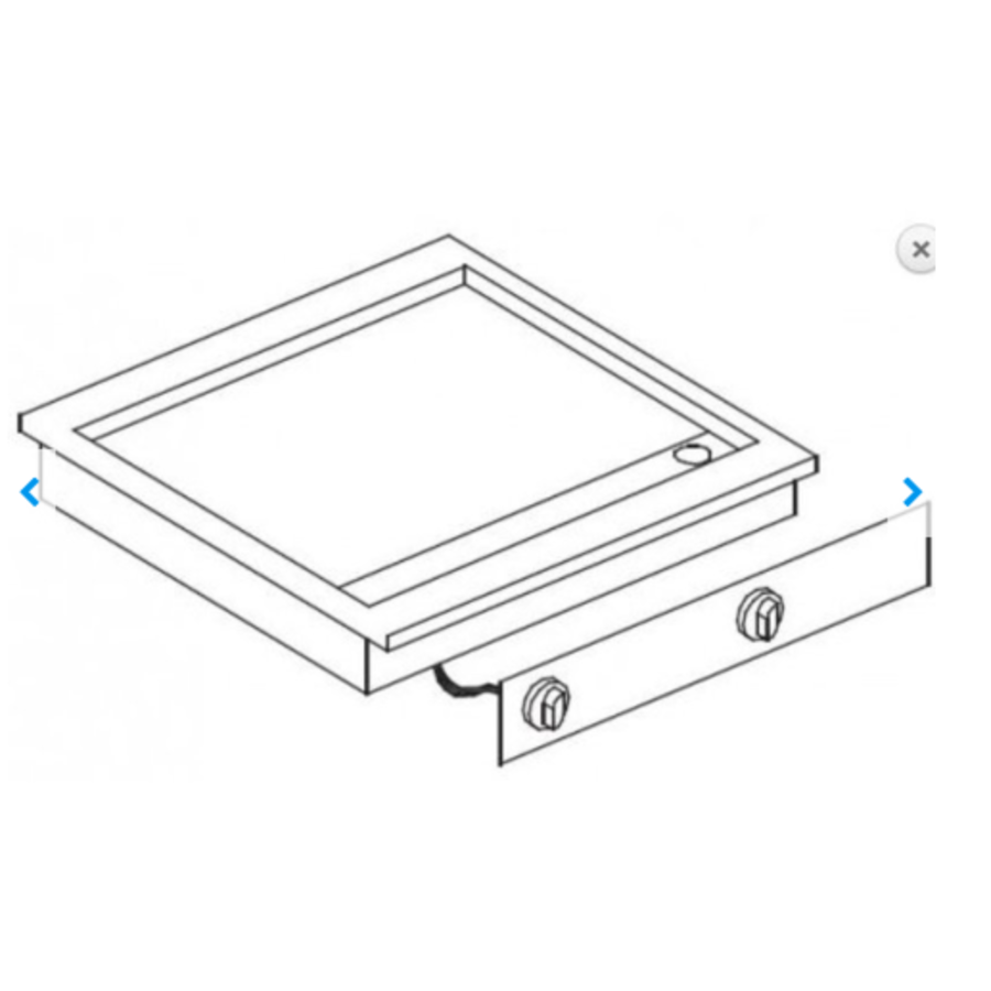 Plaque de Cuisson Electrique | Lisse | Chromé | 3,9 kW