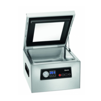 Machine Sous-Vide | 300mm | 60L /min | 2 Cordons de Soudure | 0,35 kW | 375x440x(H)271mm