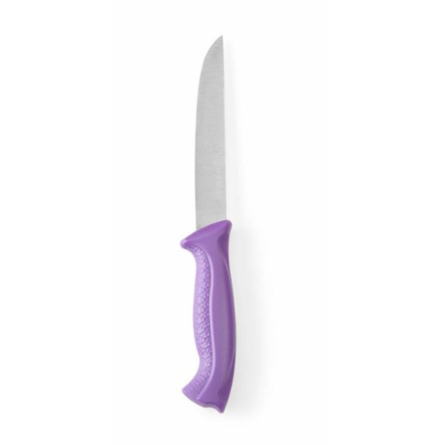 Couteau violet à viande | Polypropylène  | 15,0x28,0 cm