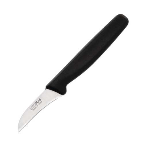  Hygiplas Couteau à Éplucher | Manche Noir | 65mm 