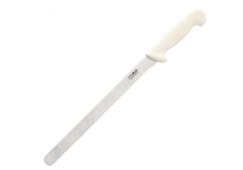  Hygiplas Couteau à trancher denté |  Inox | Blanc | 30,5 cm 