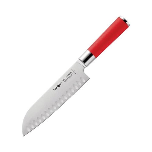  Dick Couteau Santoku Alvéolé | Rouge | 180mm 