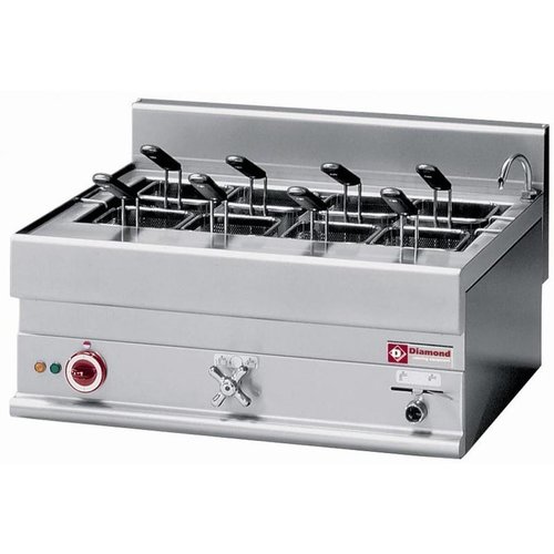  ProChef Cuiseur à Pâtes - Electrique | Inox | 40 Litres | 400V | 9kW | 700x650x(H)280/380mm 