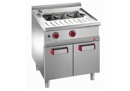  ProChef Cuiseur à Pâtes | Gaz | 40 Litres | Cuve GN 1/1 | sur Meuble Fermé | INOX | 700x700(730)x850/920(h)mm 