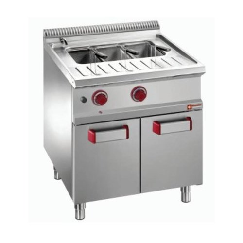  ProChef Cuiseur à Pâtes | Gaz | 40 Litres | Cuve GN 1/1 | sur Meuble Fermé | INOX | 700x700(730)x850/920(h)mm 