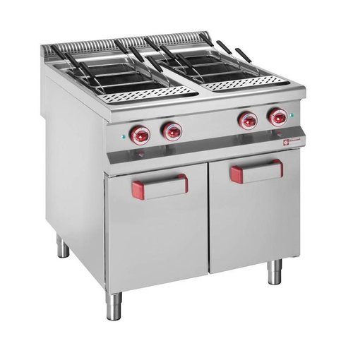  ProChef Cuiseur de Pates | 2xGN1/1 | Electrique 18kW | sur Meuble Fermé | 2x40 Litres | 800x900x850/920(h)mm 