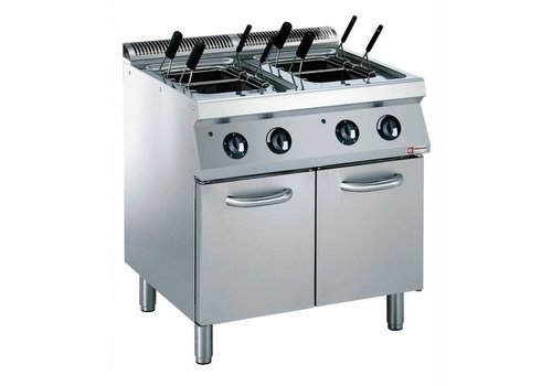  ProChef Cuiseur de Pates | INOX | Electrique | 2x 24,5 Litres | 400V/12kW | 800x700x850/920(h)mm 