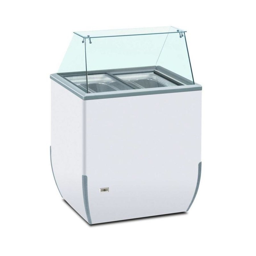 Vitrine à Crèmes Glacées | BRIO 180 ICE 4 SK | 4x 5 Litres | 78x64x(H)1181cm