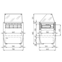 Vitrine à Crèmes Glacées | BRIO 180 ICE 4 SK | 4x 5 Litres | 78x64x(H)1181cm