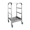 ProChef Chariot pour Casiers à verres  Inox  3 niveaux 83x 35 x 35 cm