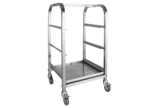  ProChef Chariot pour Casiers à verres  Inox  3 niveaux 83x 35 x 35 cm 