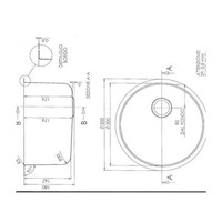 | Plonge en inox ronde | Ø30 cm