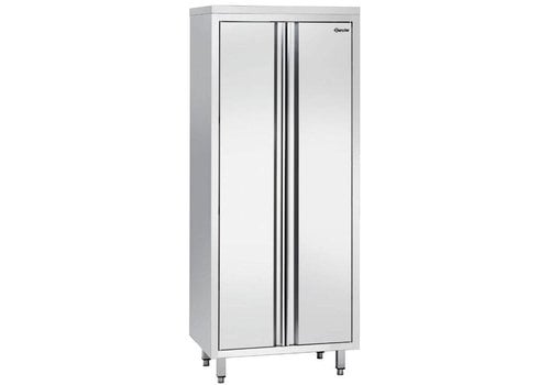  ProChef Armoire de Rangement en Inox / 3 Étagères / 80(L)x60(P)x200 cm 