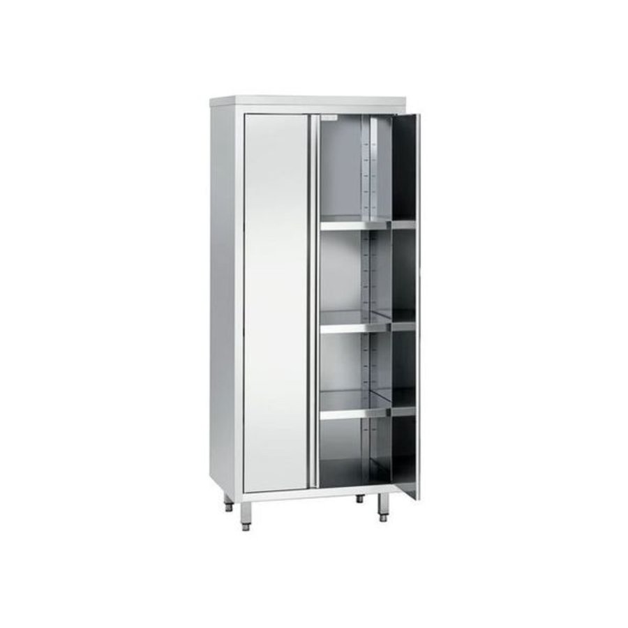 Armoire de Rangement en Inox / 3 Étagères / 80(L)x60(P)x200 cm