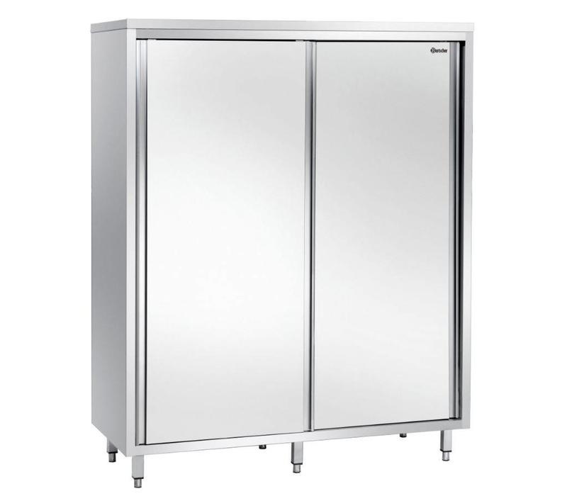 Armoire Haute Inox + 2 Portes Coulissantes ProChef